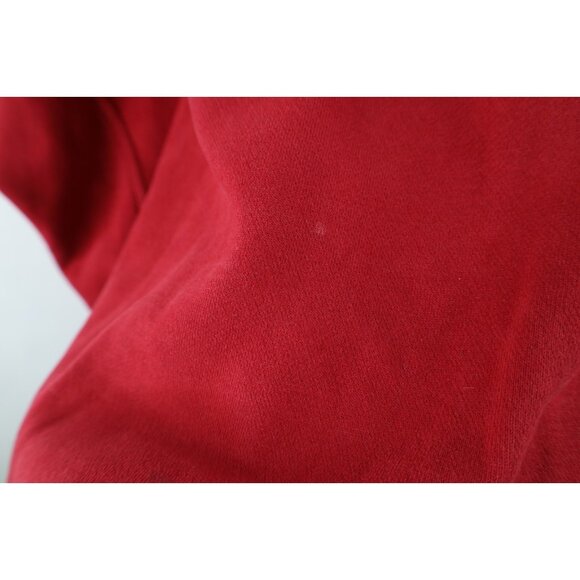 Vtg Nike Mens L Distressed Spell Out Travis Scott Mini Swoosh Sweatshirt Red - Picture 8 of 16